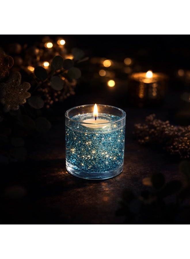 LX Dubai LX Forever Scented LED Candle - Luxury Decorative Wax Candle - Blue - Image 4