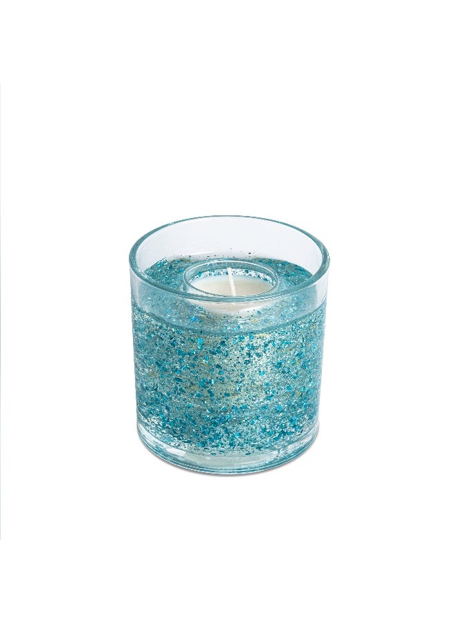 LX Dubai LX Forever Scented LED Candle - Luxury Decorative Wax Candle - Blue - Image 3