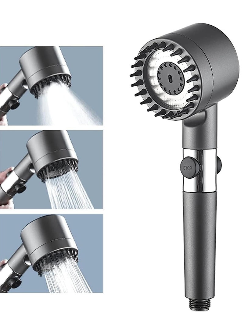 DubaiGallery - High Pressure Shower Head, Necomi Filtered Shower Head, 3-Settings Handheld Showerhead with On Off Switch, Multifunctional Massage Shower - Image 1