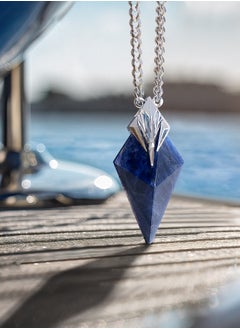 AWNL Men's Necklace Sodalite Poseidon Trident Pendant with Stainless Steel Chain Natural Gemstone Gift for Men Boyfriend Husband  - Image 3