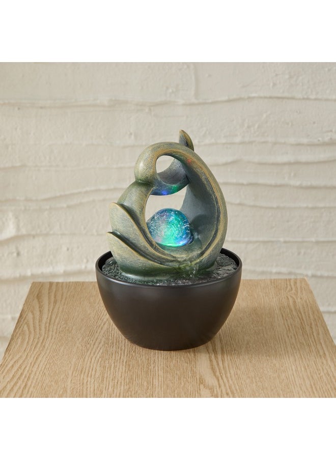 Home Box Belen Modern Fountain with Rolling Ball and LED Light 13 x 13 cm  - Image 1