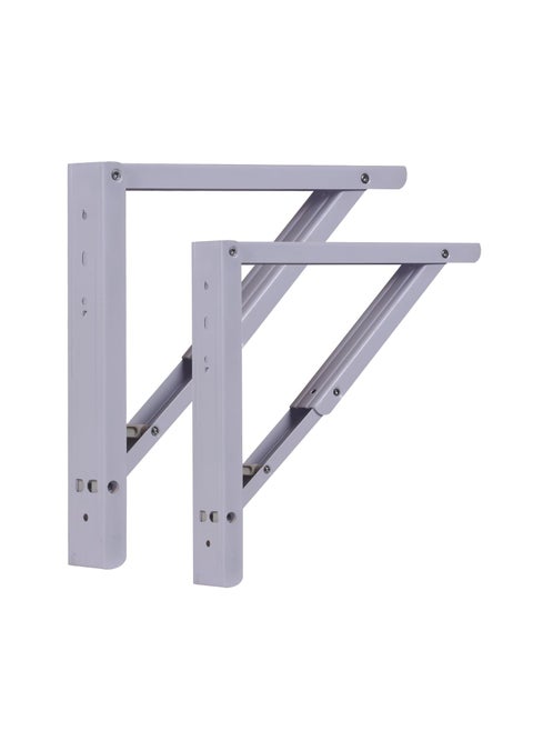 Compal Wall Mounted Table Wall Mount Table Folding Shelf Folding Wall Mounted Plywood Study Table Office Table Work Table Foldable Laptop Table 12 Inch Folding Bracket Only White