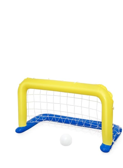 Water Polo Swimming Pool Game Set – Complete Pool Sports Kit for Fun and Exercise//  Complete Set: Includes 2 floating goals, a water polo ball, and adjustable nets for a complete water polo experience.