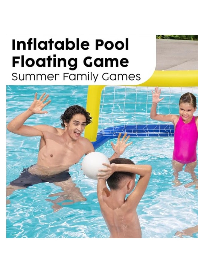 Bestway - Water Polo Swimming Pool Game Set – Complete Pool Sports Kit for Fun and Exercise//  Complete Set: Includes 2 floating goals, a water polo ball, and adjustable nets for a complete water polo experience. - Image 1