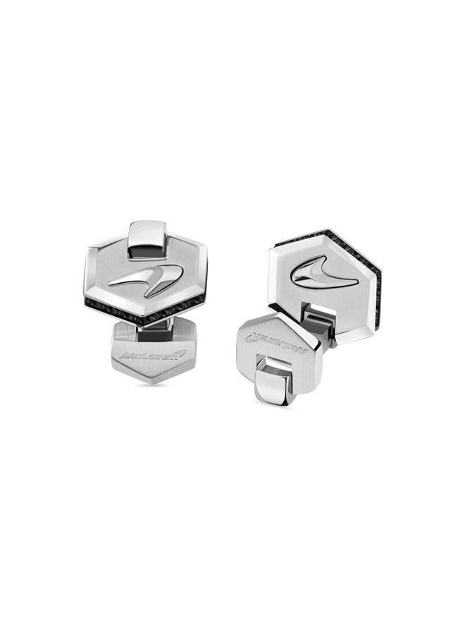 McLaren Stainless Steel Dual Side Hinged Cufflink - Image 4