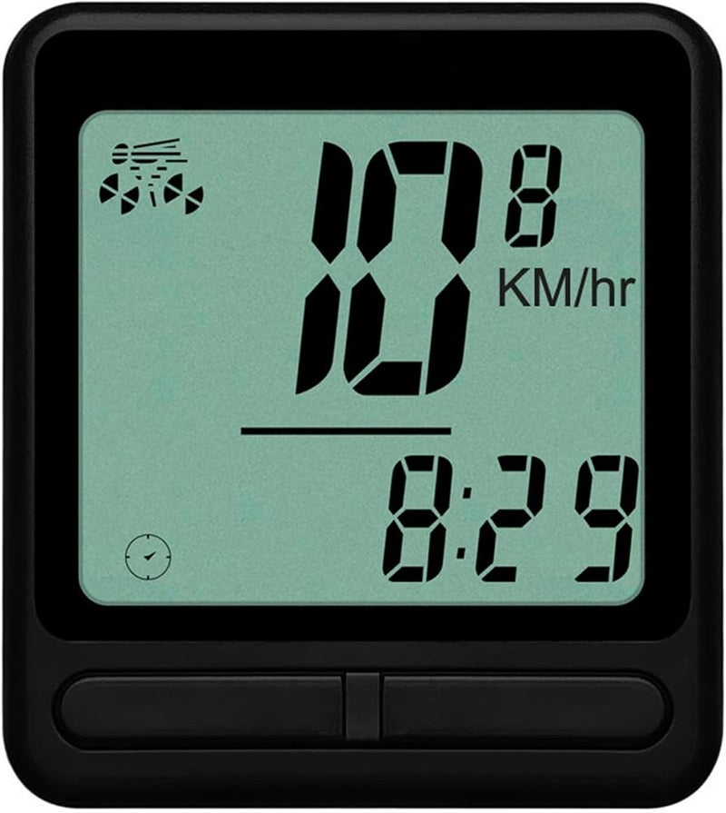 OVAQUIXI Electric Bicycle LCD Display ABS Bike Computer Speedometer Odometer 24 Functions 1.8 X 1.6 X 0.6 in for Mountain Road Cycling Commuters and Fitness Riders - Image 2