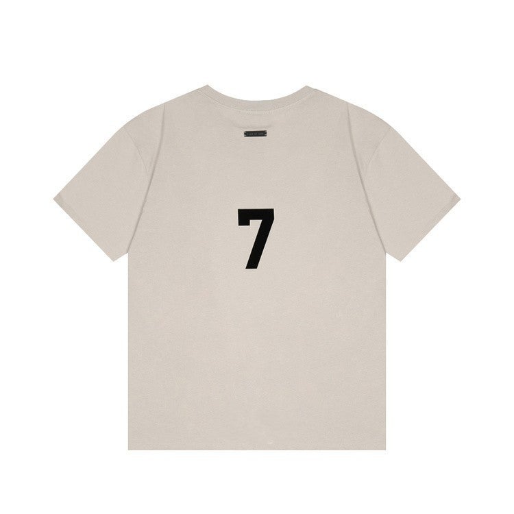 New Style ESS 7 Crewneck Men's Short-sleeved Muscle Fitness Brothers Summer Short-sleeved T-shirt Men's Base Shirt Trendy - Image 4