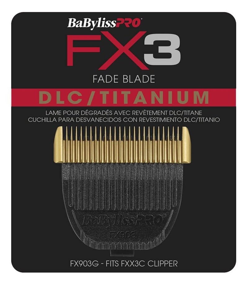 BaBylissPRO FX903G FX3 DLC/Titanium Fade Replacement Clipper Blade - Image 2
