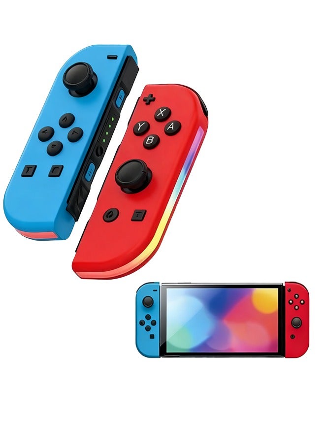 Joy-Con Oled Switch Controller for Nintendo Switch with Feedback, 6-Axis Motion Control, Turbo Function, No Drift 3D Joysticks, Dual Motor Vibration, Long Battery Life  RGB Light - Image 1