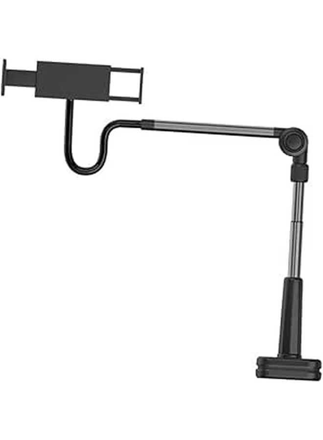 Flexible Gooseneck Phone Stand for Bed Couch Office Adjustable Height Angle Black - Image 1