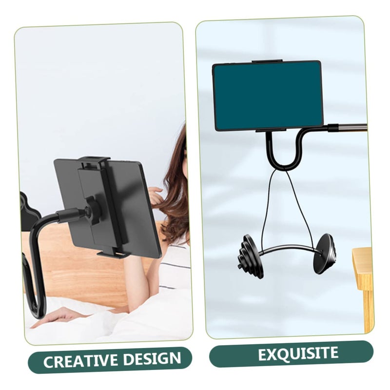 Flexible Gooseneck Phone Stand for Bed Couch Office Adjustable Height Angle Black - Image 5