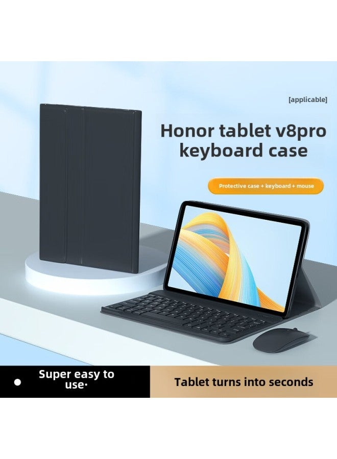 For Glory Tablet V8Pro Bluetooth Keyboard Protective Cover 12 "Glory 9/8/7/6 Full Package V7Pro Magnetic Suction-Color:Backlit Version [fog Blue Keyboard And Mouse] No Pen Slot-Applicable Model:Honor Tablet V7 Pro(11 Inches)  - Image 3