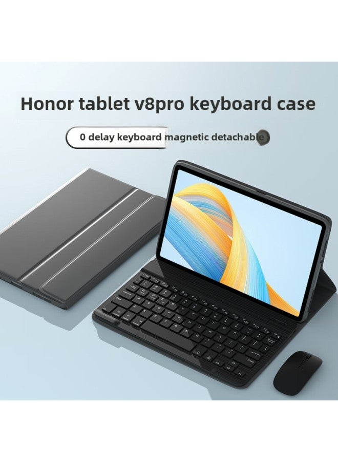 For Glory Tablet V8Pro Bluetooth Keyboard Protective Cover 12 "Glory 9/8/7/6 Full Package V7Pro Magnetic Suction-Color:Backlit Version [fog Blue Keyboard And Mouse] No Pen Slot-Applicable Model:Honor Tablet V7 Pro(11 Inches)  - Image 2