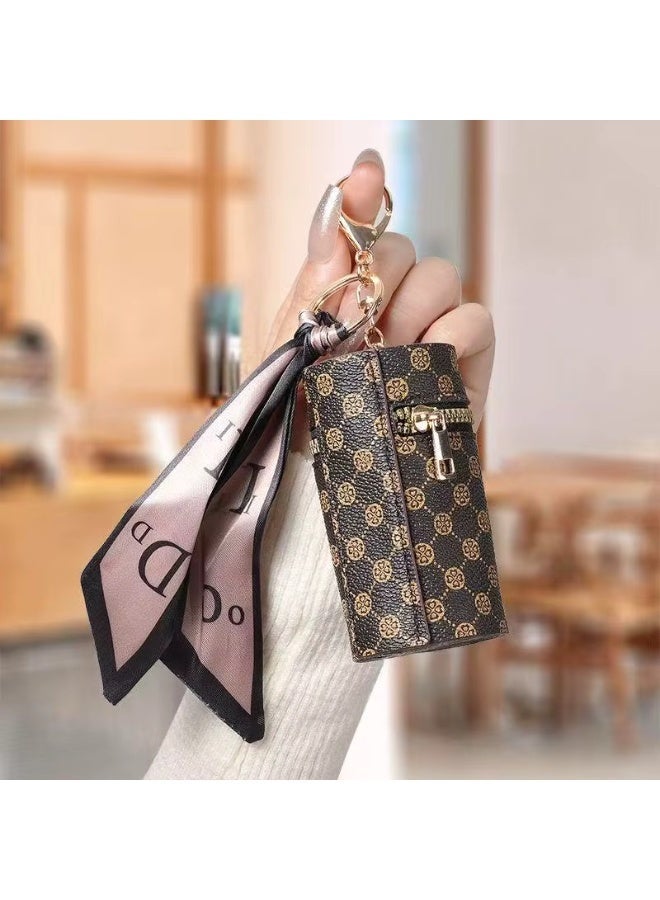 Mini PU Lipstick Pouch Keychain 5.5 x 9.5 cm - Image 2