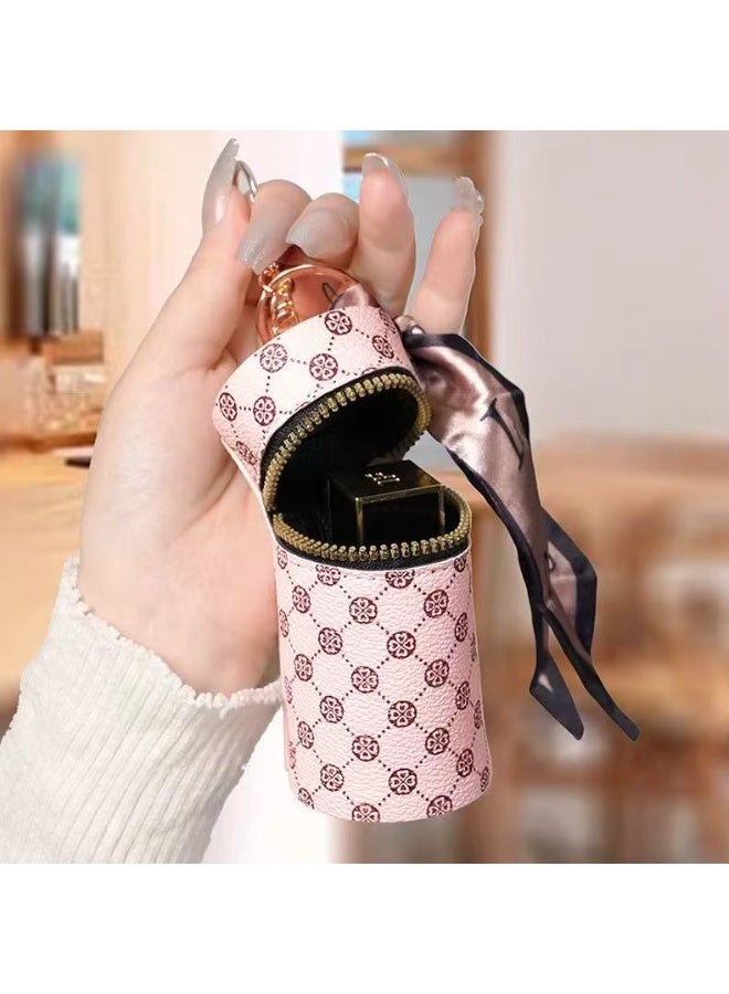 Mini PU Lipstick Pouch Keychain 5.5 x 9.5 cm - Image 5