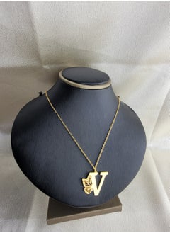 Gold Butterfly Letter V Necklace for Women 21K Gold Plated Butterfly Wing Pendant Necklace Butterfly Alphabet Charm Name Initial Necklace Adjustable Trendy Birthday Jewelry Gift for Women