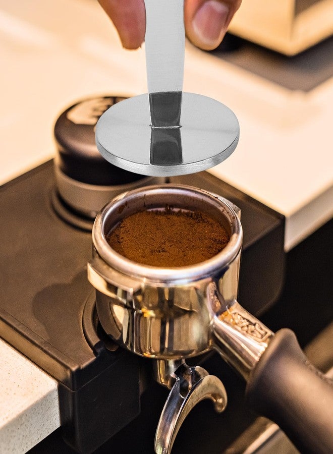 DFD 2-Inch-1 Coffee Scoops, 304 Stainless Steel Tablespoon Measure Spoon with Pressed Bottom for Coffee Bean Press Coffee Grinding Pressing（Silver15 ml） - Image 2