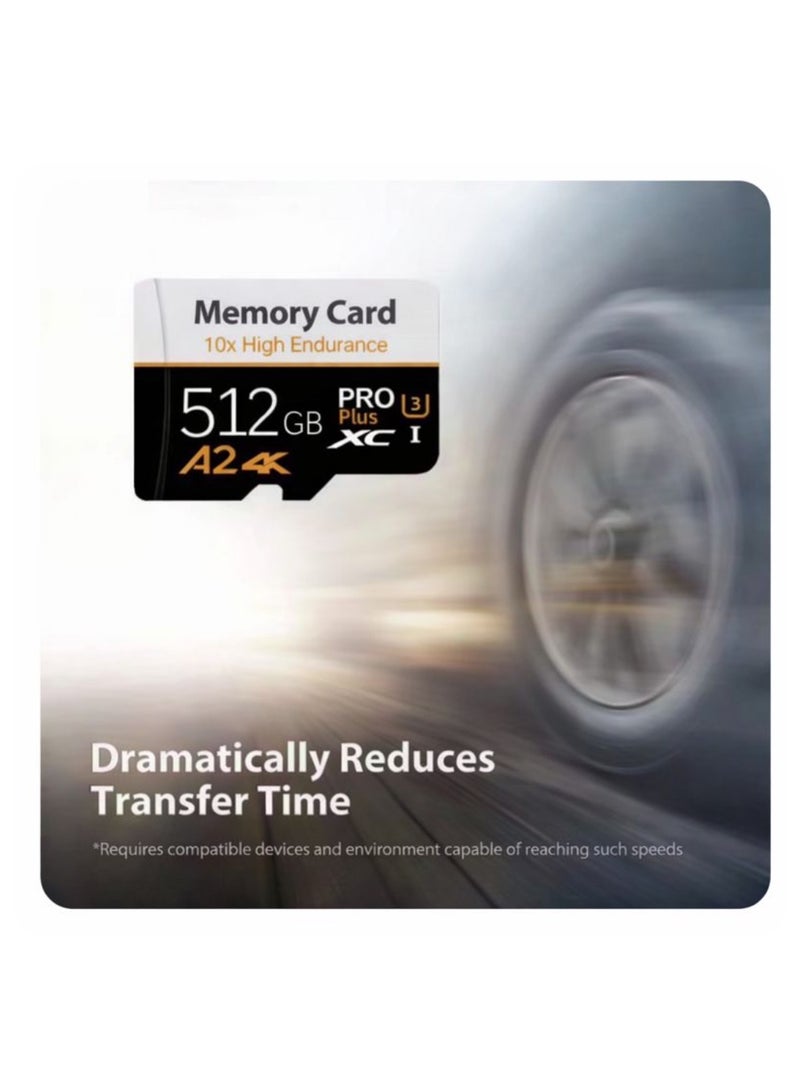 PRO Micro SD Memory Card 512GB High Endurance Class 10 with 4K Video Support - Image 4