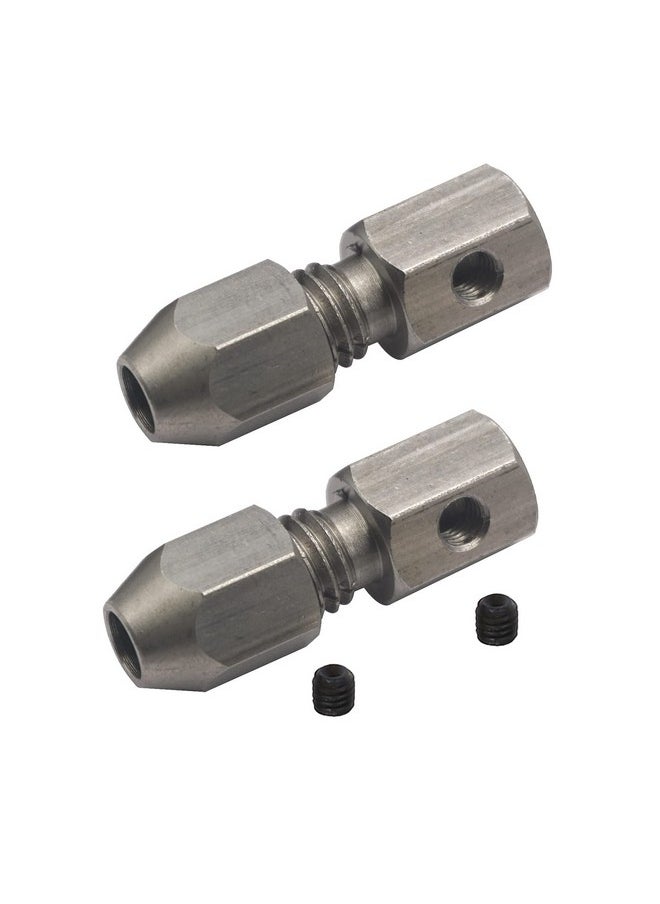 Vgoohobby - Ohobby Cnc Stainless Steel Rc Flex Collet Coupler Flexible Coupling Motor Shaft Locker For Diy Rc Boat Submarine (5Mm To 4Mm) - Image 1