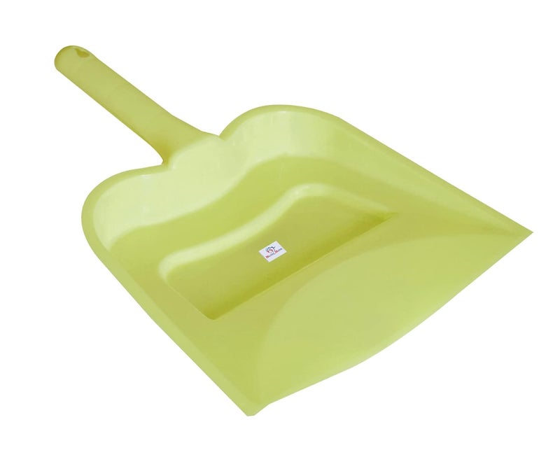 Kuber Industries Heart Home Plastic Lightweight 12 Dustpan with Comfort Grip Handle for Easy Sweep Broom Pack of 2 Blue Green - Image 2