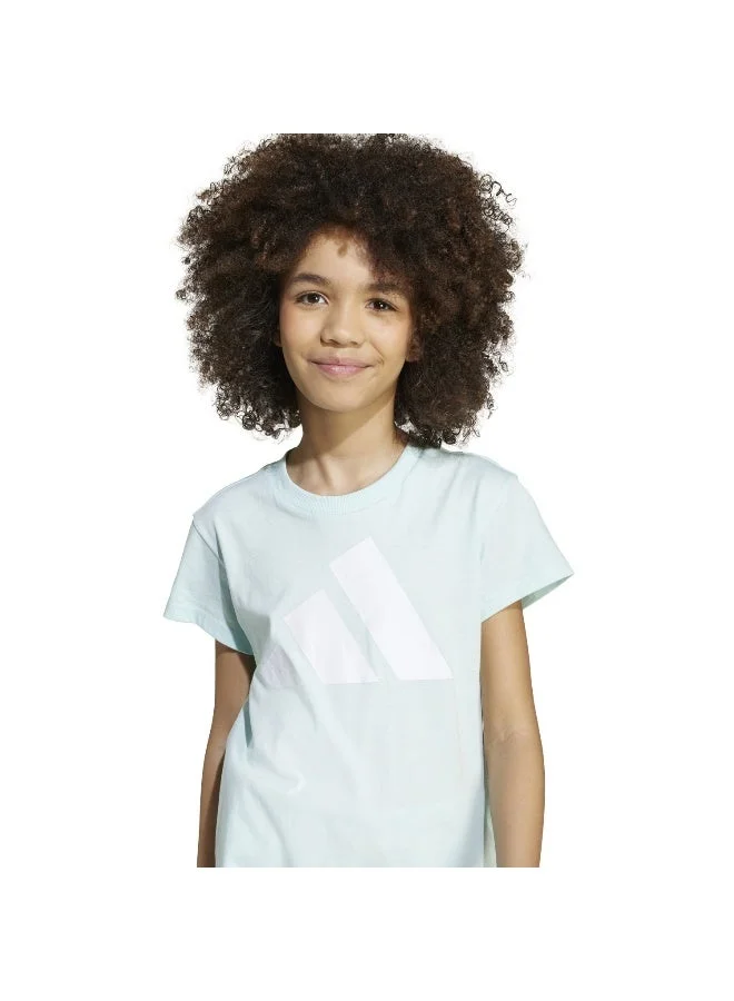 اديداس تيشيرت أطفال بأكمام قصيرة بلون تركواز