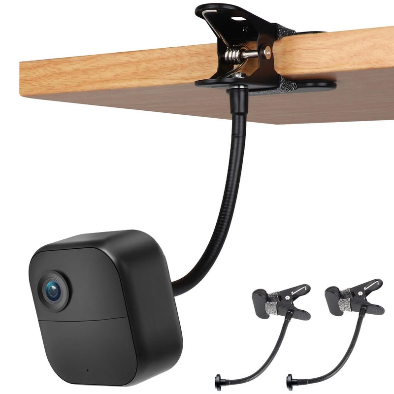 iTODOS 2 Pack Flexible Clip Clamp Mount Compatible with Blink Outdoor 4 4th Gen3rd Gen XT3Blink XTXT2Mini8 inches Gooseneck ArmAttach Your Blink Camera Wherever You Like Without Any Tools