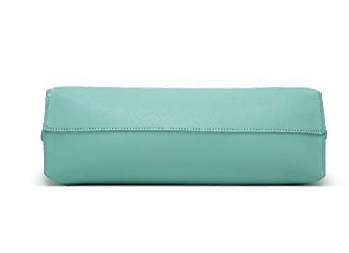 Dreubea Women's Soft Faux Leather Tote Shoulder Bag from, Big Capacity Tassel Handbag Sea Green New - Image 5