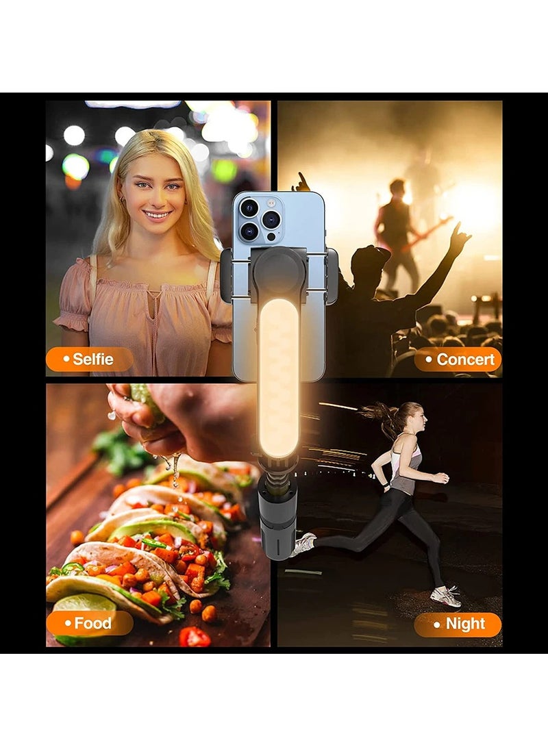 Aluminum Alloy Bluetooth Remote Control Selfie Stick Portable Tripod Stand with Adjustable Fill Light Multifunctional Phone Holder for Selfie Group Photos Video Recording and Live Streaming - Image 4