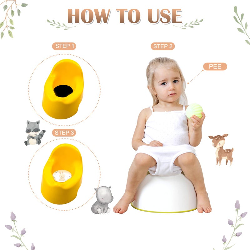Geyee 24 Pcs Potty Training Stickers Potty You Pee on Toilet Reveal Stickers Chart Reusable Pee Decals Color Changing Seat Toilet Targets for Boys Girls Kids Training Use(Woodland Animal) - Image 4