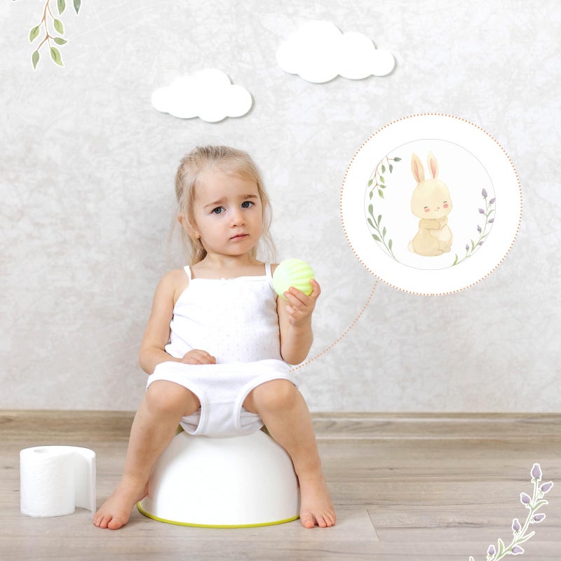 Geyee 24 Pcs Potty Training Stickers Potty You Pee on Toilet Reveal Stickers Chart Reusable Pee Decals Color Changing Seat Toilet Targets for Boys Girls Kids Training Use(Woodland Animal) - Image 5