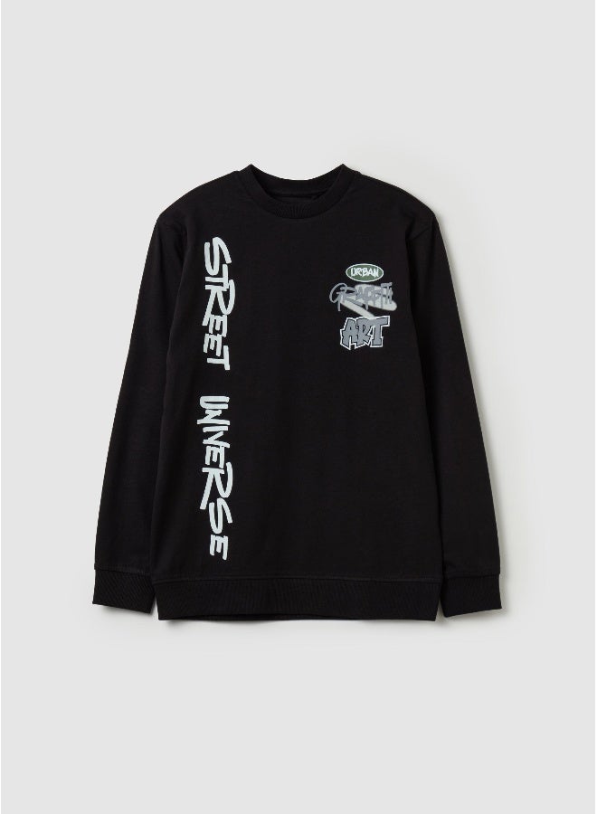 او في اس تيشيرت بأكمام طويلة وطبعة - Image 1