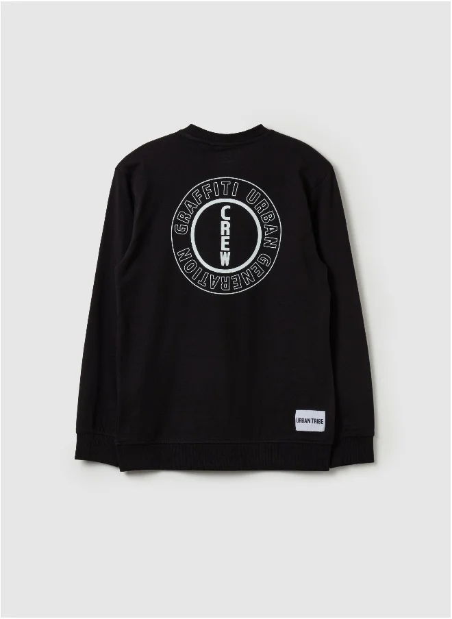 او في اس Long-sleeved T-shirt with print