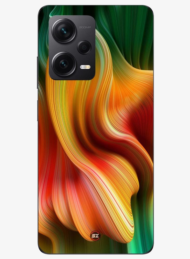 Service Zone Protective Printed Mobile Cover Rainbow Abstract Design For Xiaomi Redmi Note 12 Discovery 
