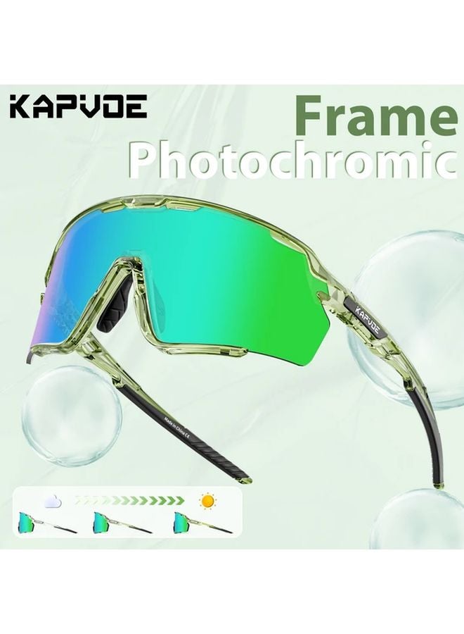 Kapvoe Photochromic Glasses Auto Tinting Interchangeable Modes Lightweight Sports Goggles Color 60 - Image 2