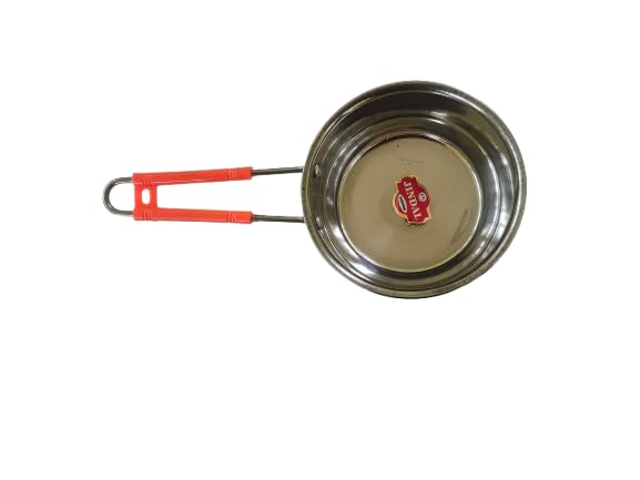 Stainless Steel Tea Set with Milk Pot, Spoon, Ladle, and Chakni  - Image 2