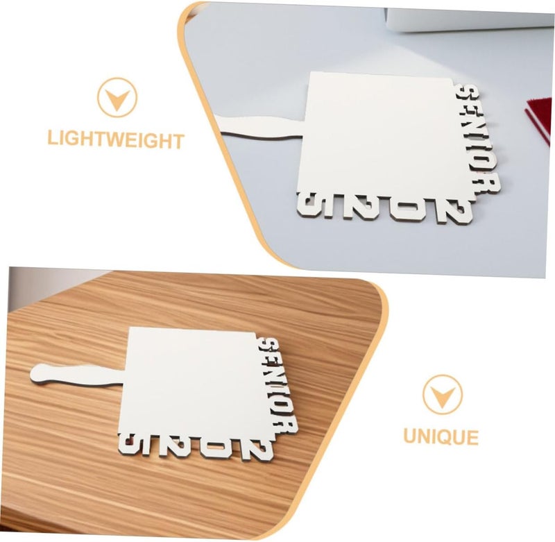DIY Sublimation Graduation Photo Frame Double Sided Handheld Fan Unique Keepsake for Class of Stylish Decorative Frame for Home and - Image 3