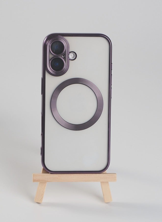 ShebSheb iPhone 16 Case Glitter, Clear Magnetic Phone Cases with Camera Lens Protector [Compatible with MagSafe] Bling Sparkle Plating Soft TPU Slim Shockproof Protective Cover Women Girls - Image 5