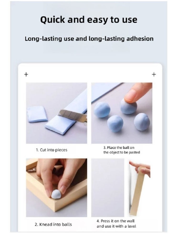 Blu Tack Reusable Adhesive Putty – 75g Blue Multipurpose Mounting Sticky Tack for Office, School & Home Use, Removable and Non-Toxic