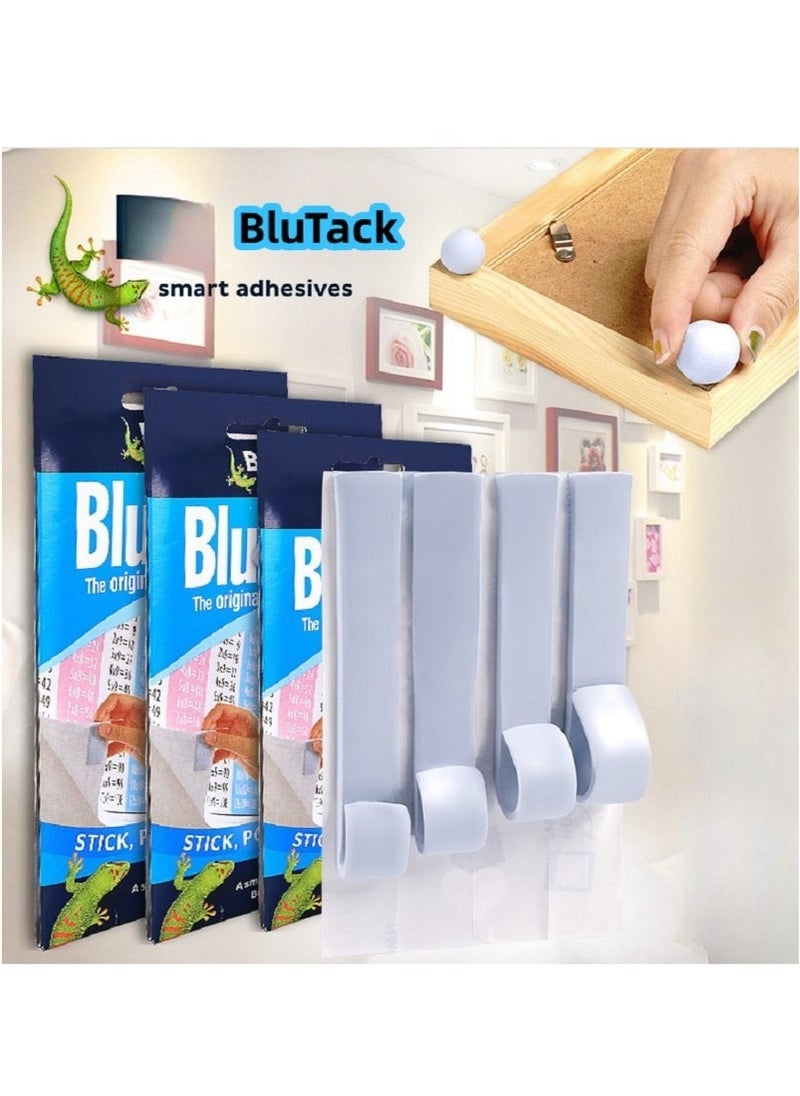 Generic Blu Tack Reusable Adhesive Putty – 75g Blue Multipurpose Mounting Sticky Tack for Office, School & Home Use, Removable and Non-Toxic  - Image 2