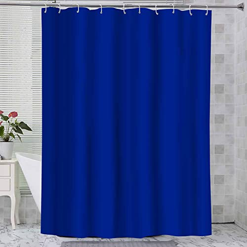 NTETSN Classic Royal Blue Shower Curtain Solid Color Bathroom Curtain 60 X 72 Inches