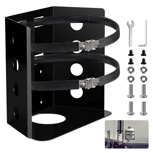 TOGJNDLL 𝙐𝙥𝙜𝙧𝙖𝙙𝙚 20 LB Heavy Duty Propane Tank Holder, Scratch Resistant Stainless Steel Propane Tank Bracket, Fits 12in Tank ,for RV Truck Trailer Vehicle Boat, Replace BKT-2290 - Image 1