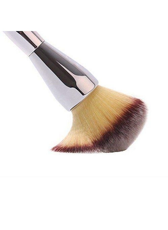 كلوب كومفرت - فرشاة بودرة التجميل الفضية المستوردة من ClubComfort®، فرشاة مكياج الأساس - Image 1
