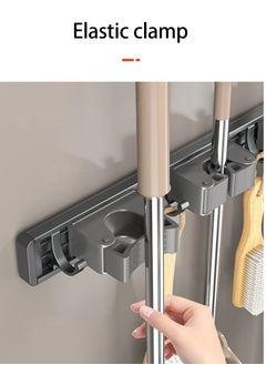 Broom Holder Wall Mount, Upgraded Broom Holder, Heavy Duty Mop and Broom Holder Wall Mount, Super Anti-Slip 4 Racks 5 Hooks Broom Hanger Organizer for Home Kitchen Garden Laundry Garage - pzsku/Z0FD68F60B3FBA0039D03Z/45/_/1735145968/de061181-3934-49c5-8e52-e86b11c43e31