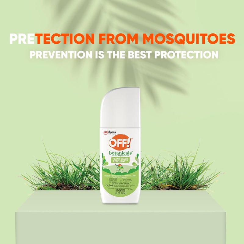 OFF! ! Botanicals Insect Repellent, Bug Spray & Mosquito Repellent, 4 Oz - Image 1