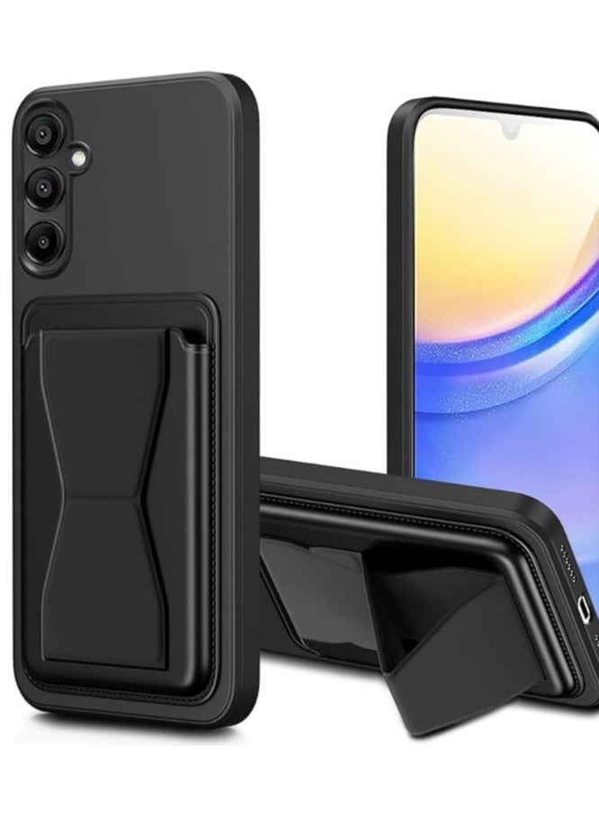 Leather Case With  TPU Frame, Shockproof Protective with Card Holder Stand Compatible with Phone Samsung Galaxy A35  - Image 1