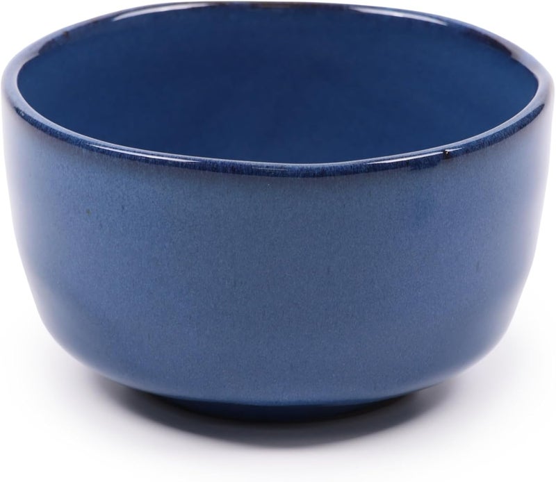 BambooMN Matcha Traditional Tea Bowl, Deep Blue, 1 Piece - Image 1