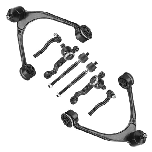 TadaMark 8pc Front Upper Control Arms Suspension Kit Fit for 1998-2005 Lexus GS300 1998-2000 GS400 2001-2005 GS430 with Lower Ball Joints Tie Rods - Image 1