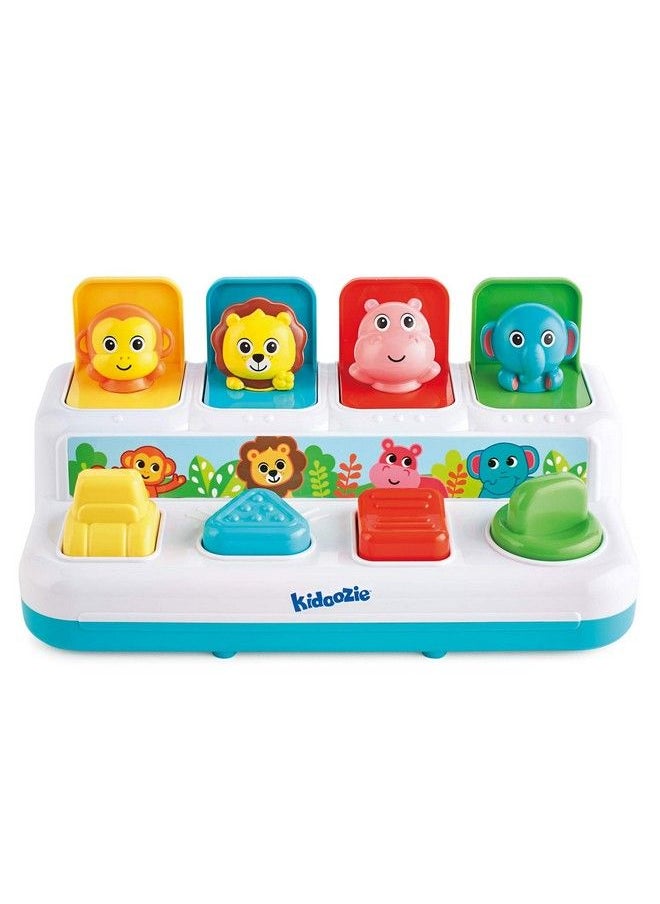 Kidoozie - Pop ‘N Play Animal Friends, Pop Up Activity Toy For Learning Colors, Numbers, Animal Names And Sounds; Suitable For Toddlers Ages 12 Months And Older - Image 1