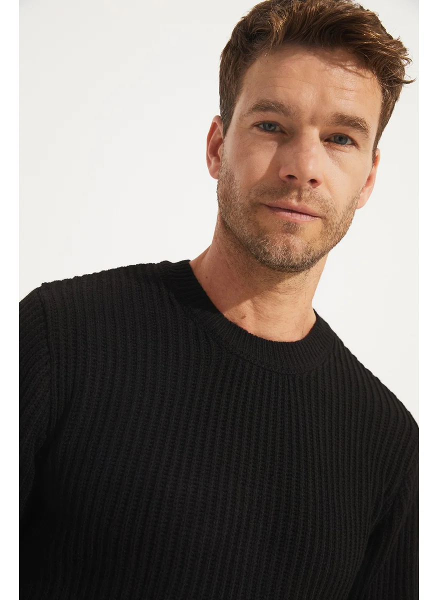JUNE Men's Regular Fit Crew Neck Knitwear Sweater