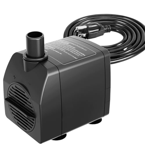 Knifel Submersible Pump 200GPH with AUTO-Shut-Off 5.2ft High Lift for Fountains, Hydroponics, Ponds, Aquariums & More - Image 1